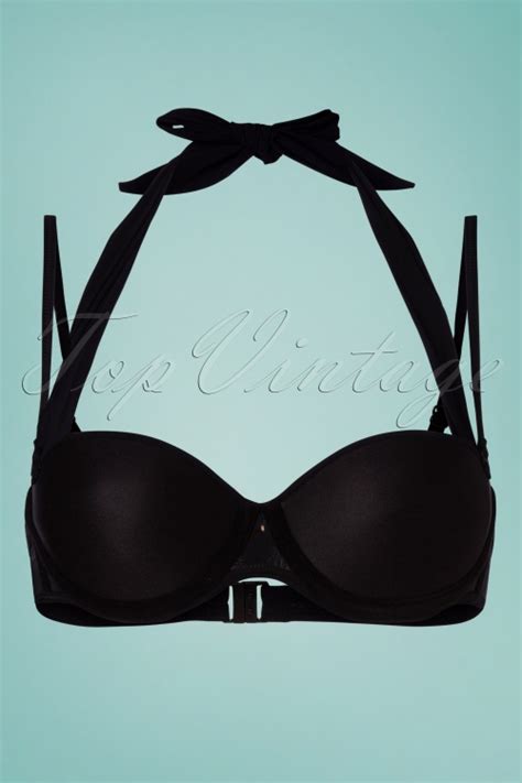 Multiway Bikini Top Ann Es En Noir Tc Beach Topvintage