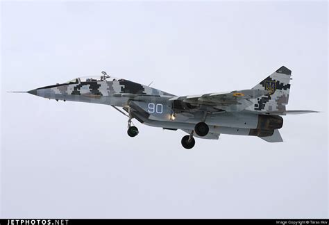 90 | Mikoyan-Gurevich MiG-29UB Fulcrum B | Ukraine - Air Force | Taras ...