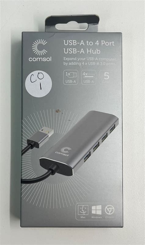 Comsol USB-A to 4 Port USB-A Hub Auction (0057-2558004) | Grays Australia