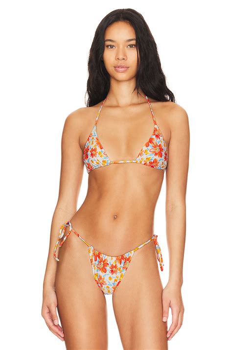VDM Blair Reversible Bikini Top In Flo REVOLVE