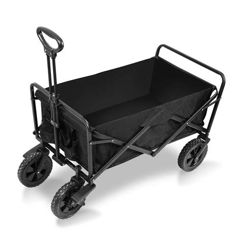 Chariot De Jardin Pliable Avec 4 Roues Transport Charge 100Kg Chariot