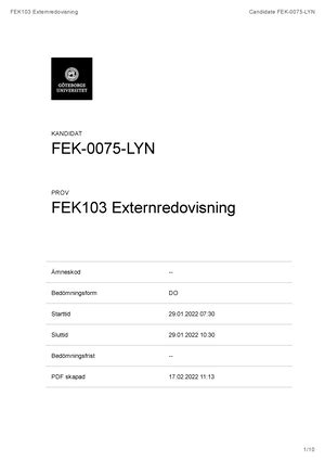 Vningsuppgifter Med Facit Del Fek Introduktion Till Redovisning