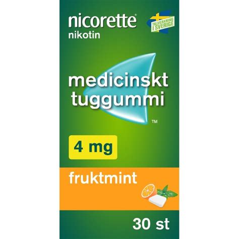 K P Nicorette Fruktmint Medicinskt Tuggummi Mg St P Apotea Se