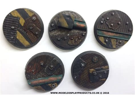 40mm Sci Fi Scrap Tech Bases