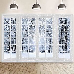 MEHOFOND 7x5ft Winter Window Backdrops For Photography Winter