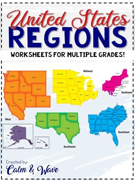 United States Regions Worksheets And Printables Homeschool Geography 4th 5th 6th Grade