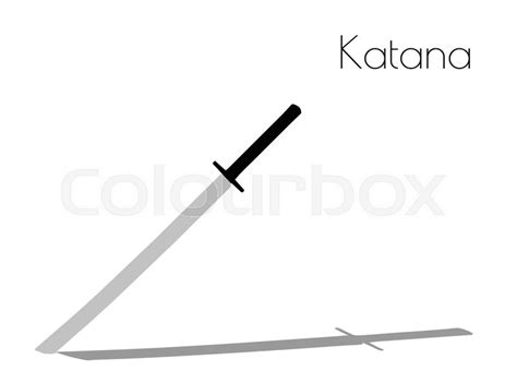 Eps 10 Vector Illustration Of Katana Stock Vector Colourbox