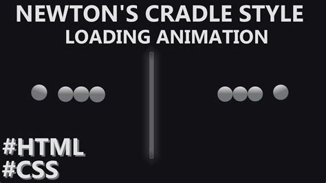 Newton S Cradle Animation Exploring Physics With Html Css Youtube