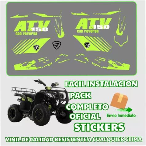 Calcomanias Stickers Calcas Atv Reversa Lima Italika Env O Gratis