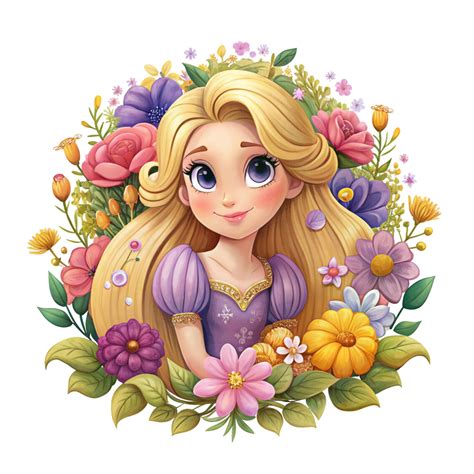 Flor Da Rapunzel Png - Rapunzel Png Clipart, Rapunzel Flower Design, Princess Rapunzel ...
