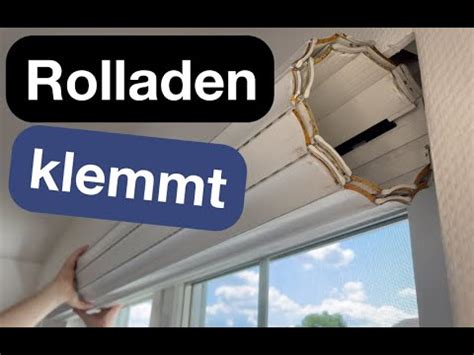 Rolladen Klemmt Lamelle Tauschen Youtube