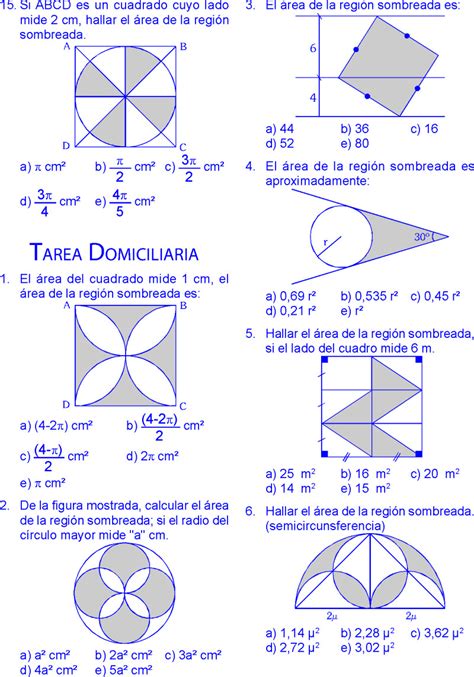 Áreas De Regiones Sombreadas Métodos Y Ejercicios Resueltos Pdf