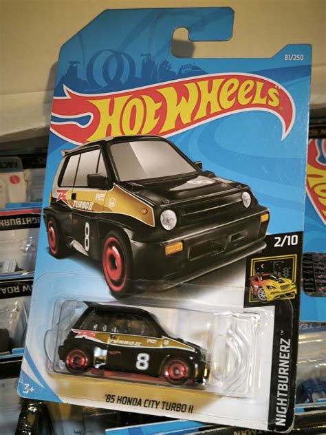 New 85 Honda City Turbo II 8 Nightburnerz Hot Wheels HotWheels Car JDM Japan Hobbies Toys