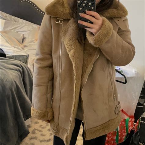 Asos Faux Shearling Jacket Barely Worn Gem