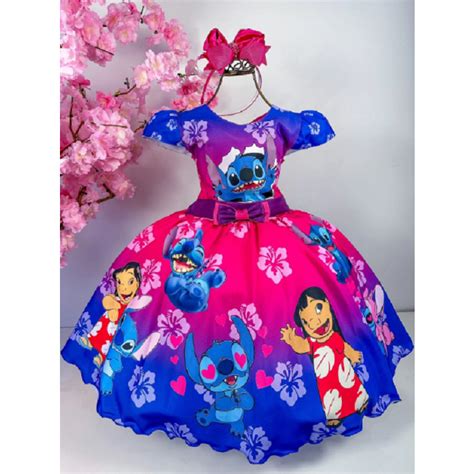 Roupa Infantil Do Stitch - Roupa Do Stitch Infantil Menina Temático Luxinho Lilo e Stitch | Shopee ...