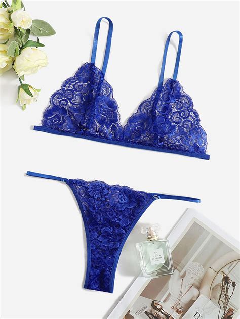 Floral Lace Lingerie Set