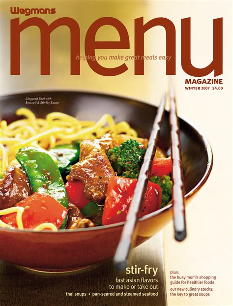 Wegmans Menu Magazine layouts :: Behance