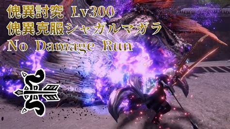 【mh Rise S】傀異討究 Lv300：傀異克服シャガルマガラ 拡散弓 ノーダメージ縛り Youtube