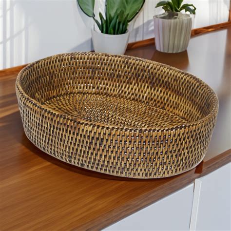 Rattan Island Rattan Oval Pyrex Bowl Small Direct From Asia