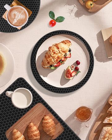 Amazon Yunlihua Silicone Trivet Mats Pack Hot Pads Pot Holders For Kitchen Heat