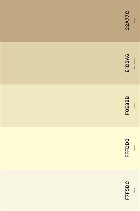 25+ Best Beige Color Palettes with Names and Hex Codes in 2024