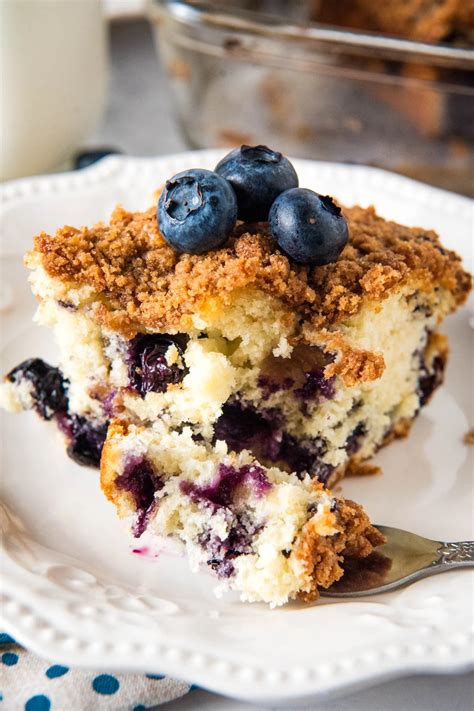 Easy Blueberry Coffee Cake Recipe With Streusel Topping Flour On My Fingers