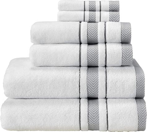 Bath Towel Setwhite Towel For Bathroom Luxury Hotel Andspa Quality 100 Cotton Includes 2