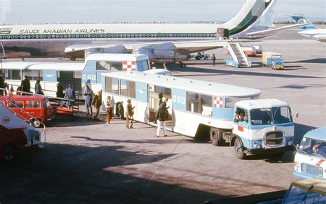 A busy day at Tehran International Airport, Iran. 1971. From slide