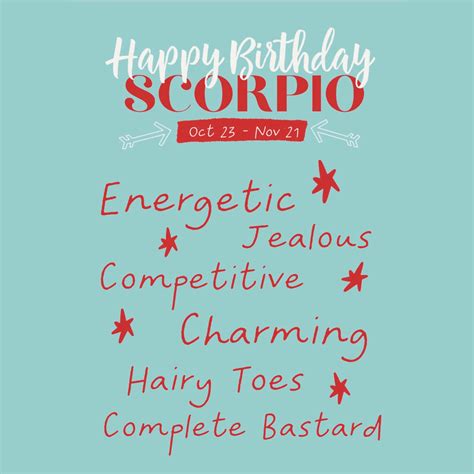 Scorpio Birthday