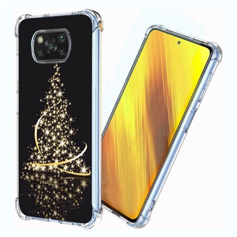 Противоударный прозрачный чехол с бортиками для Xiaomi Poco X3 NFC ...