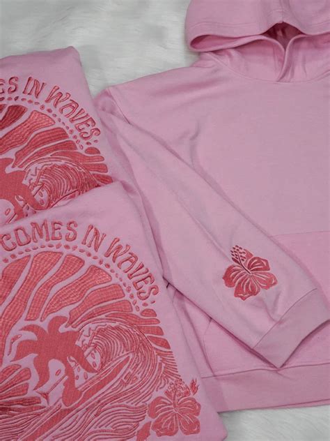 Pink Palm Puff Hoodie To Live For The Hope Of It All Hoodie