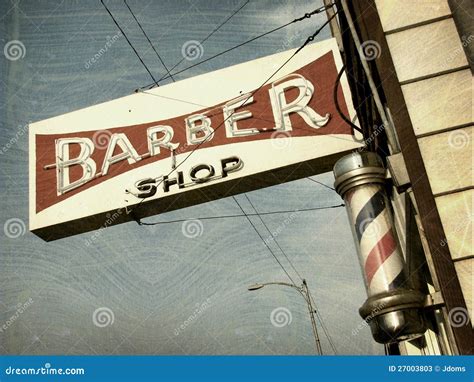 Vintage Barber Shop Sign Stock Photos - Image: 27003803