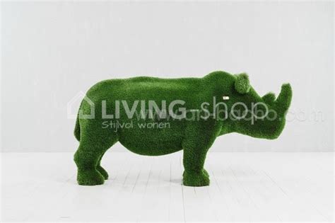 Artificial Grass Garden Statues Rhino Topiary Best Prices Living Shopeu