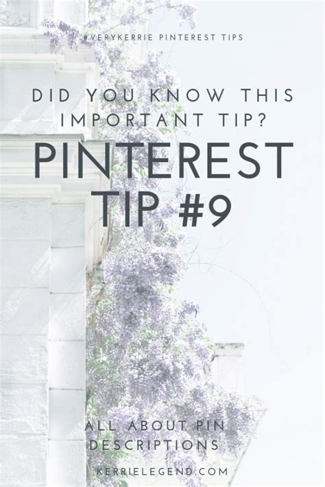 pinterest tip  pin descriptions learn pinterest planner doodles