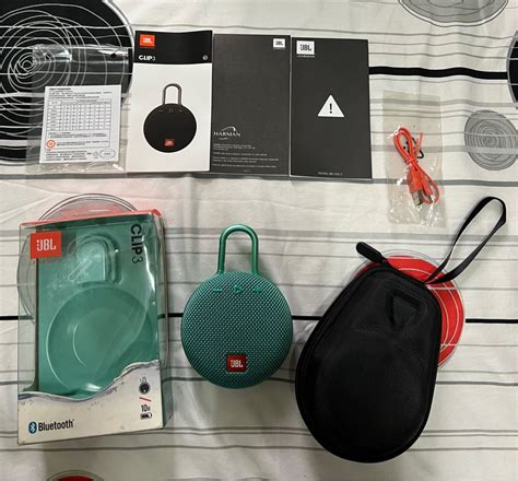 JBL Clip 3 Teal Bluetooth Speaker on Carousell