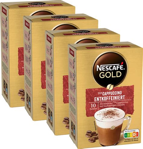 NESCAFÉ GOLD Typ Cappuccino Entkoffeiniert Getränkepulver Sticks aus