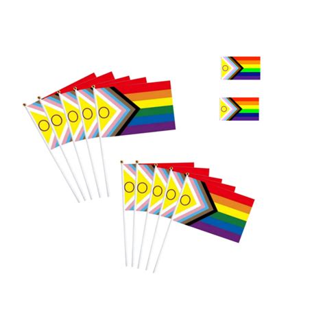 Buy Hand Held Stick Progress Pride Intersex 2021 Progressive Pride