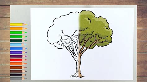 Create A Stunning Tree Drawing With A Beautiful Pencil Tips And Tricks