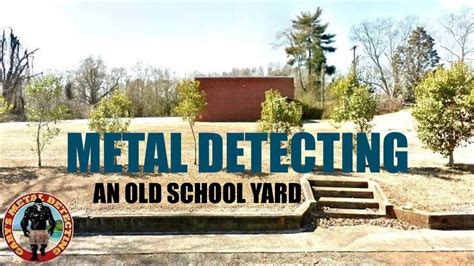 Metal Detecting Old School Yard Youtube