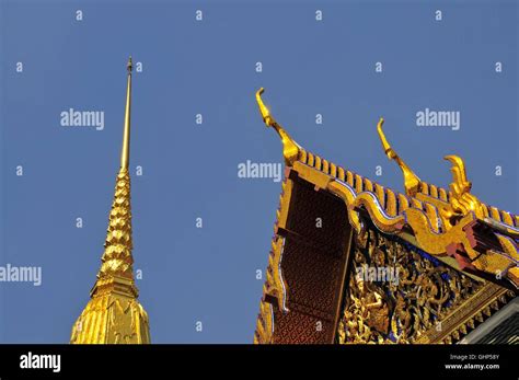 Asien Bangkok Goldener Chedi Grand Palace Großer Palast Thailand