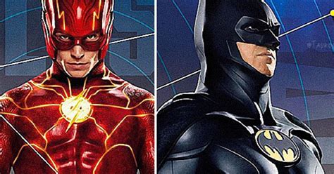 The Flash Posters Reveal New Look At Michael Keatons Batman Supergirl