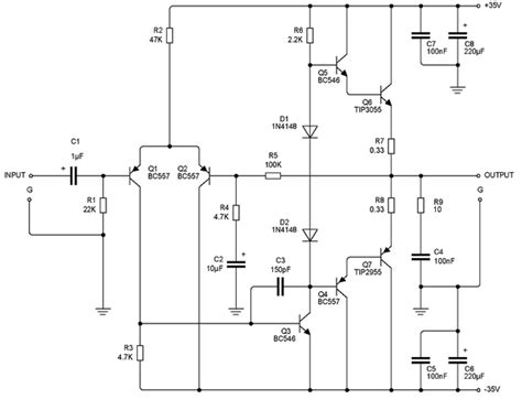 Transistor audio amplifier Archives - Amplifier Circuit Design