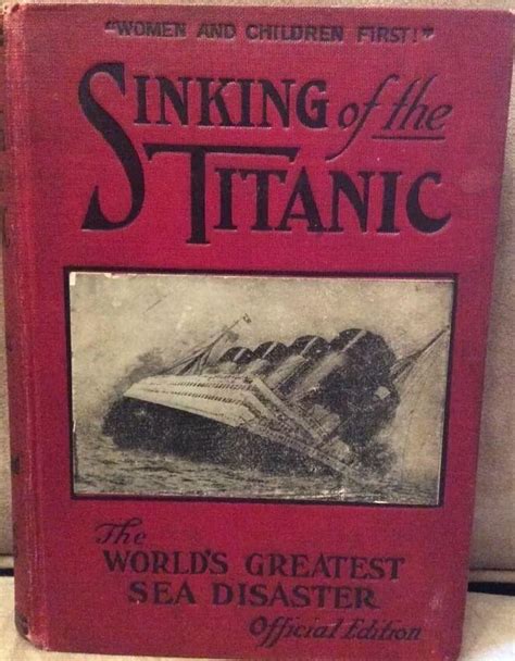 Antique Sinking Of The Titanic Book Official Edition 1912 Russell 1833505390