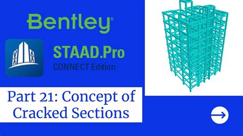 staadpro tutorials part  concept  cracked sections youtube