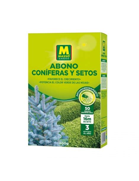 MassÓ Abono ConÍferas Y Setos 800 Gr Tienda Del Jardin