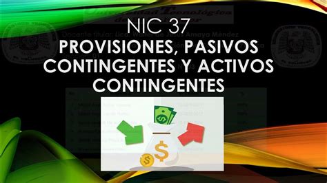 Equipo N° 3 Nic 37 Provisiones Pasivos Y Activo Contingentes Youtube