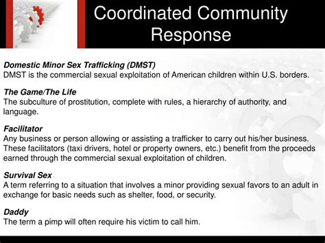 PPT Coordinated Community Response To Domestic Minor Sex Trafficking DMST PowerPoint