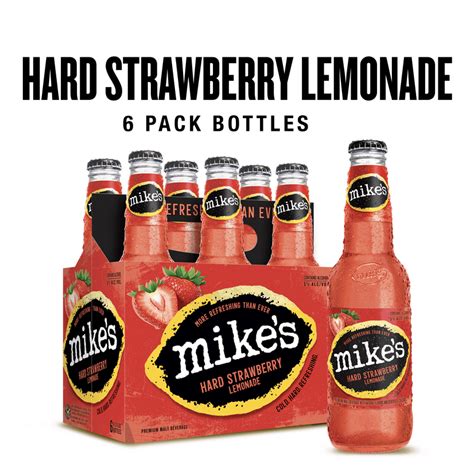 Mikes Hard Strawberry Lemonade 6 Pk 112oz Bottle