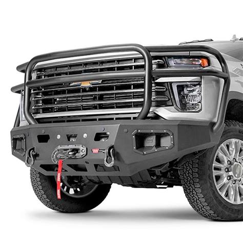 Warn® Chevy Silverado 2500 Hd Silverado 3500 Hd 2022 Ascent Hd Full Width Black Front Winch