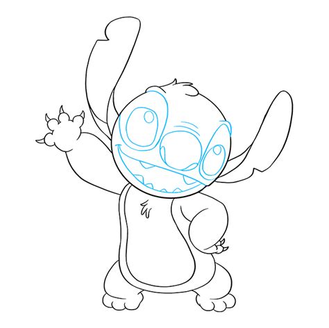 Stitch Drawing Step By Step